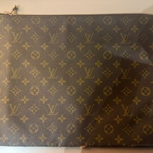 Vintage Louis Vuitton monogram laptop case